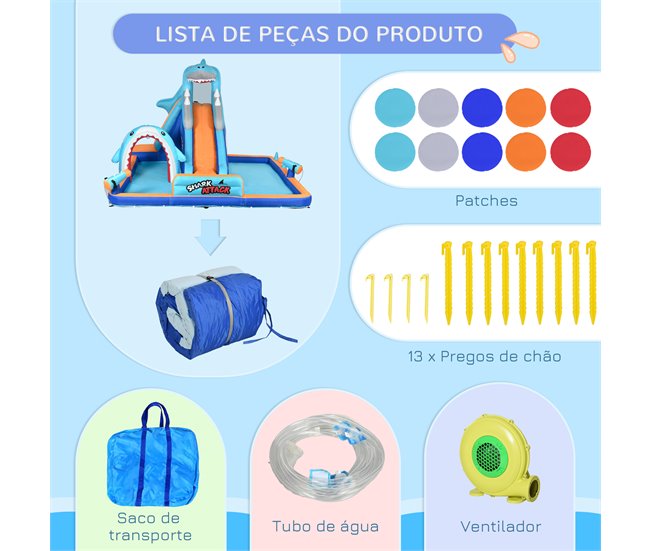 Castillo Hinchable Infantil Tela Oxford Multicolor