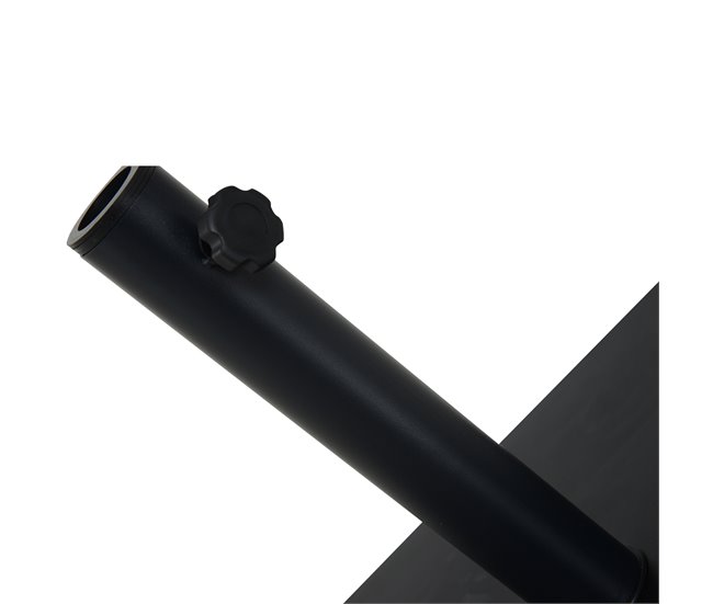 Soporte para Parasol Cemento, Metal Outsunny 40x40 Negro