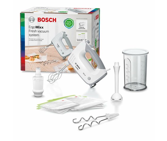 Batidora de Mano Multifunción con Accesorios ErgoMixx Beater Blanco