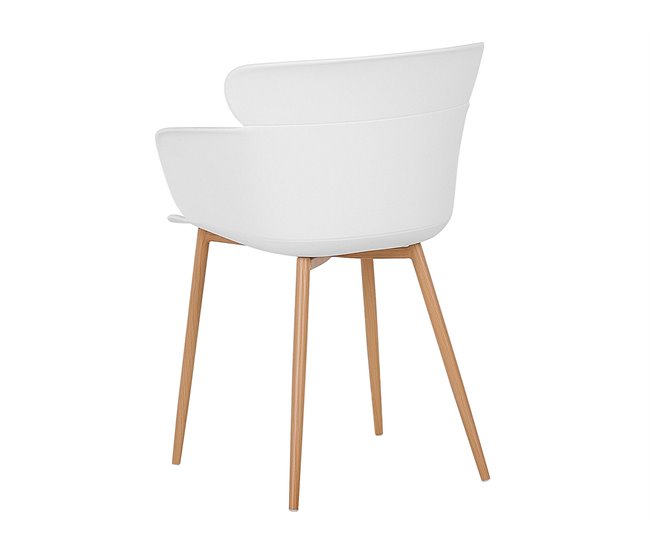 Beliani Silla de comedor SUMKLEY Blanco