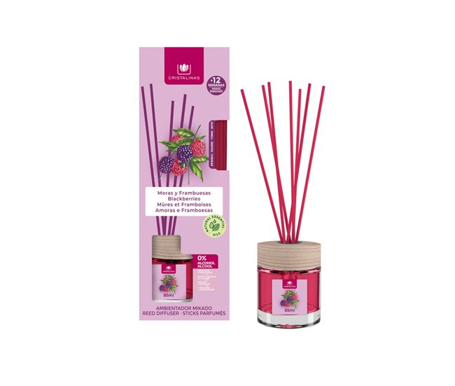 Ambientador mikado hogar SÁNDALO y CEDRO 85ml Morado