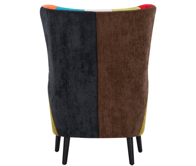 Sillón CIRCO estampado patchwork Multicolor