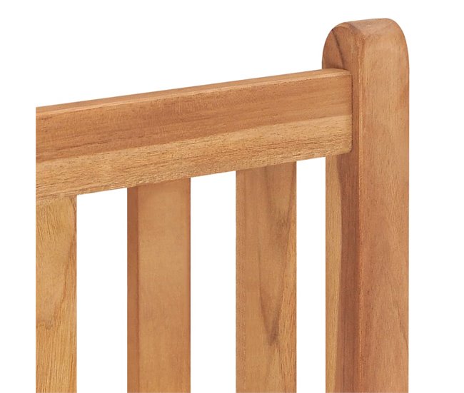 Conjunto de comedor de jardín 9 piezas madera maciza de teca Marron