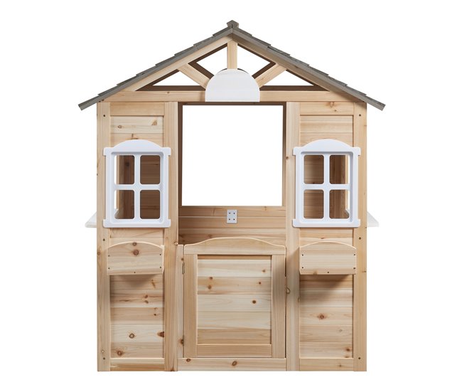Casita infantil Acciano madera de abeto [casa.pro] Natural