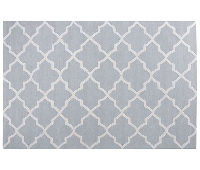 Beliani Alfombra de pelo corto SILVAN 200x300 Gris Claro