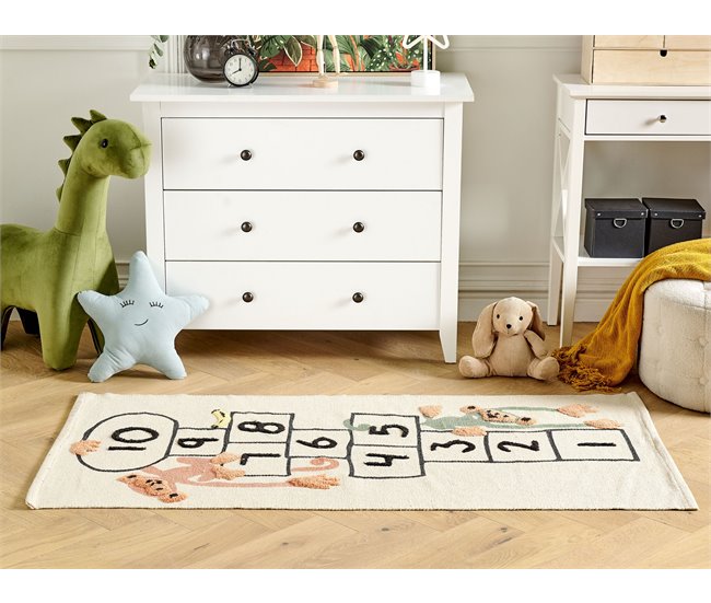 Beliani Alfombra para niños KATIET Multicolor
