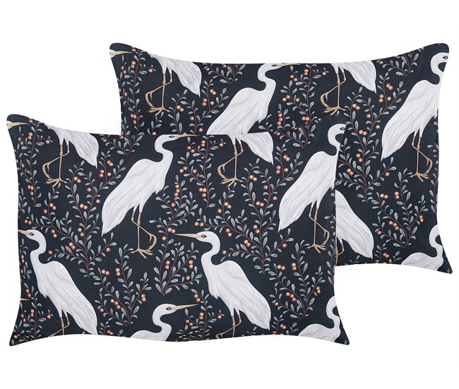 Beliani Cojín de jardín PIANAZZO 40x60 Gris Claro