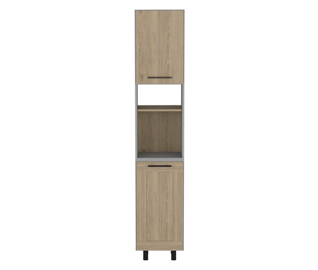 Despensa Alta de Cocina Hasselt, con multiples estantes Multicolor