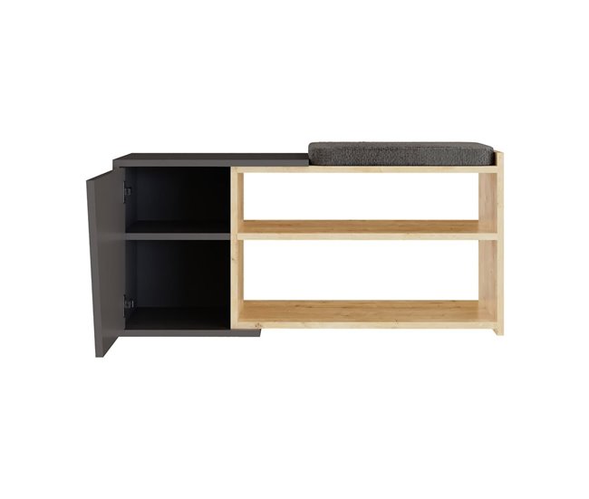 Banco FIONA 104x47 Gris/ Madera
