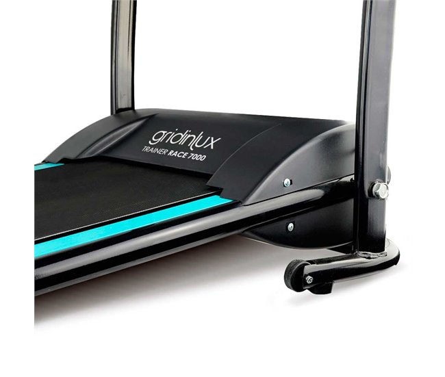 Cinta de Andar 12 Programas Eléctrica, Plegable, Motor 1000 W. Gridinlux Azul/ Verde