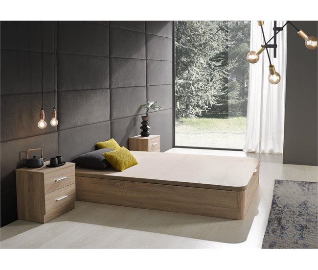 Canapé Estela Abatible Madera 90x190 Roble