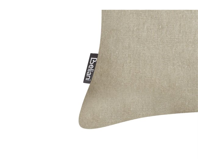 Beliani Cojín decorativo VELLEIA Gris