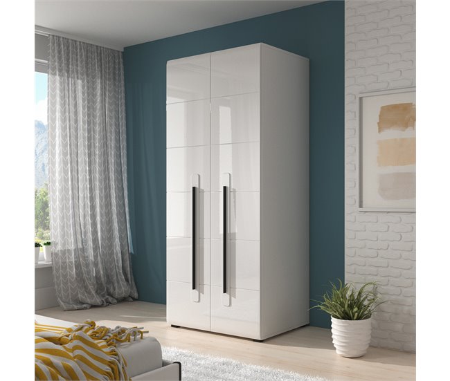 Armario 2 puertas Louis Blanco