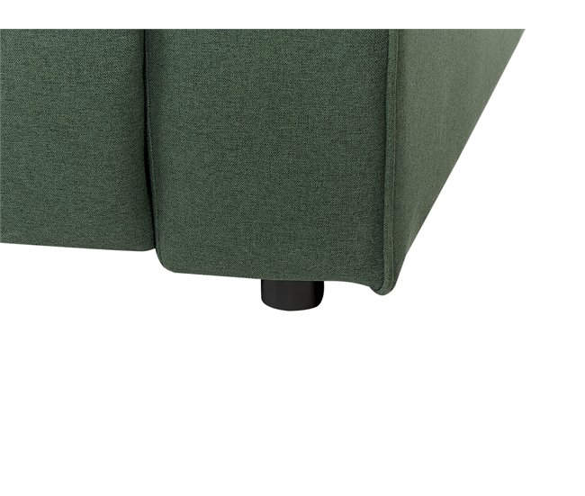 Beliani Sofá de 2 plazas Poliéster ULVEN Verde Oscuro