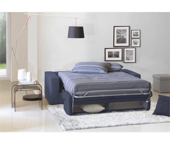 Sofá cama 2 plazas en tela Dababo Azul Marino