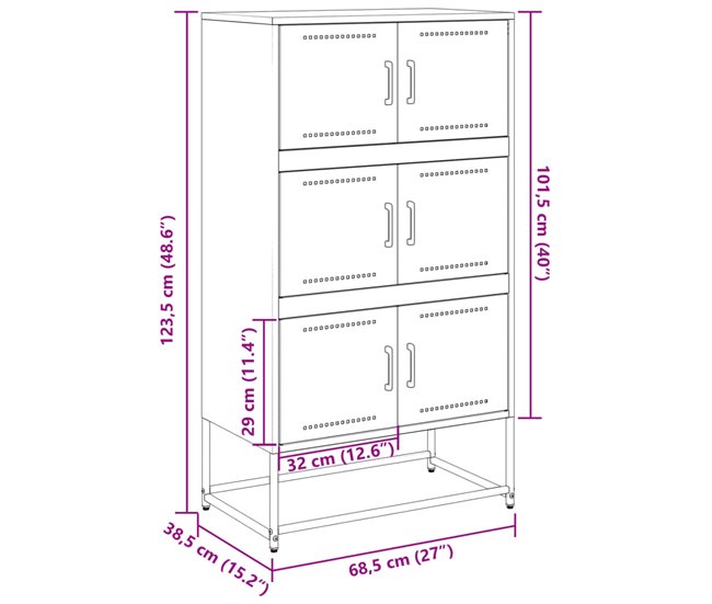 Aparador 68 Antracita