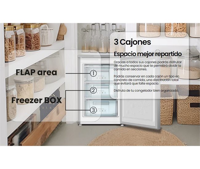 Congelador Vertical Infiniton CV-88L8XEH, 85 L Inox