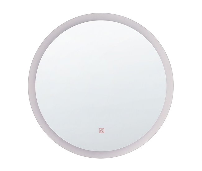 Beliani Espejo de baño YSER Gris
