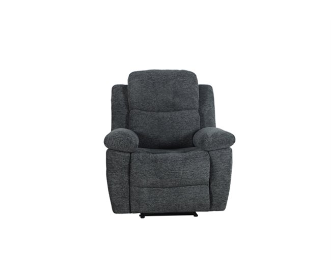 Sillón ALYSA relax manual gris oscuro Gris Oscuro