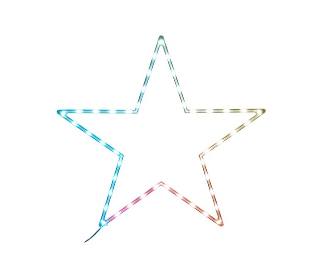 Estrella con 45 Luces LED RGB con controlador Multicolor