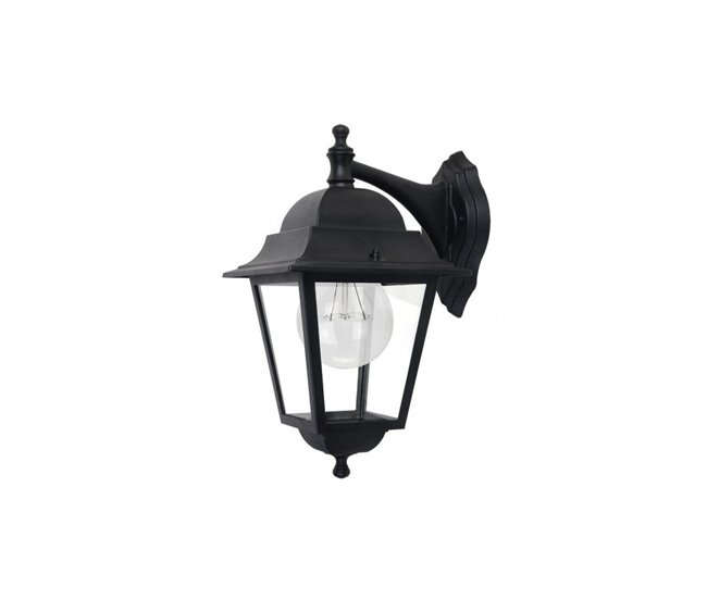 Aplique De Exterior Aluminio Serie Spica Negro