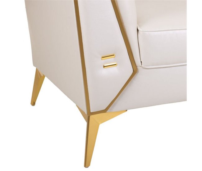 Sillón tapizado Blanco