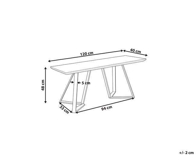 Beliani Banco de cama MDF, Hierro UPTON Marron