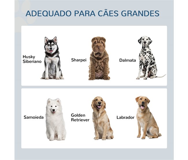 Comedero para Perros MDF, Acero PawHut Marron