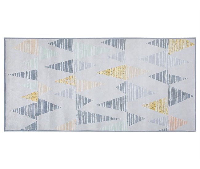 Beliani Alfombra de pelo corto YAYLA 80x150 Gris Claro