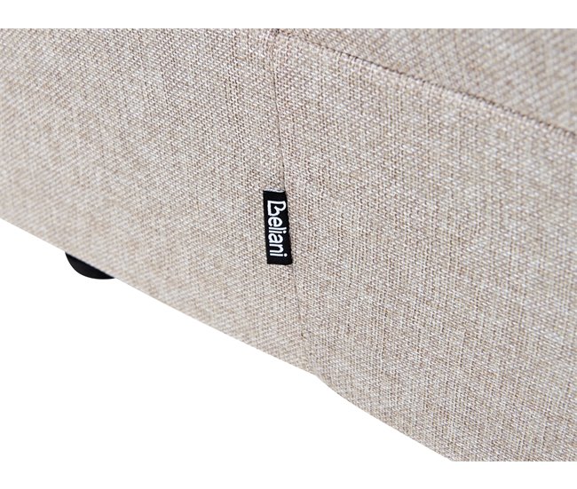 Beliani Cama ajustable sin cabecero Poliéster DUKE 90x200 Beige