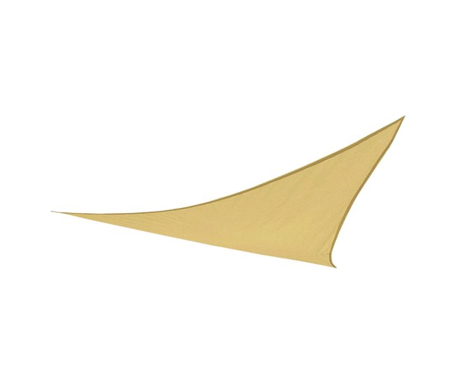 Toldo triangular sombreo Aktive Garden color crema Crema