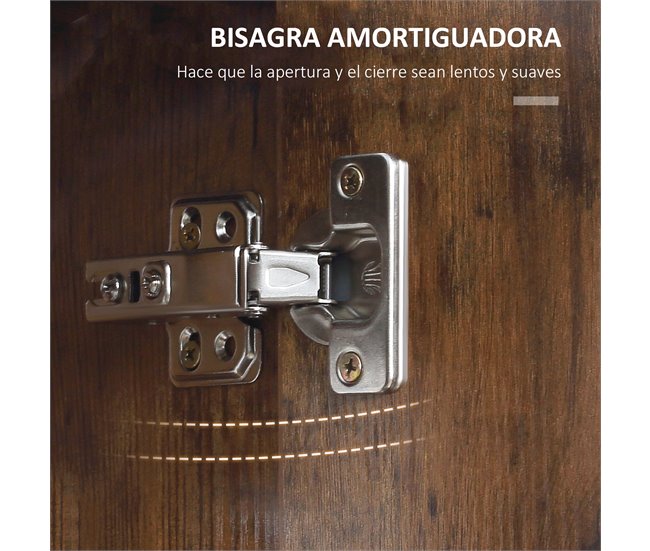 Armario con Espejo MDF, Vidrio kleankin, hogar - baño Marron