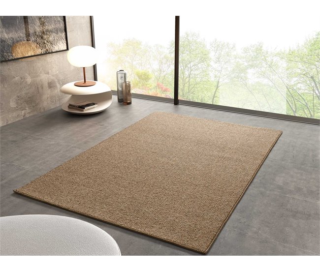 Alfombra lavable tejido en bucle PETRA - ATTICGO 200x290 Natural