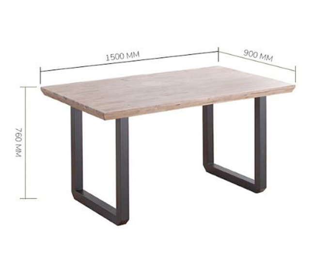 Mesa de Comedor Fija ROMA Roble