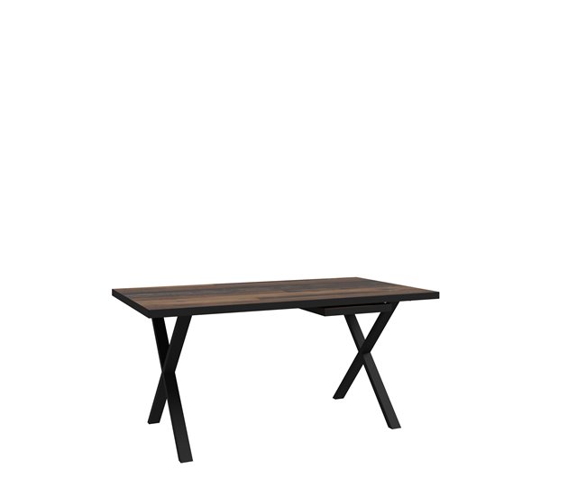 Mesa extensible de comedor NELLEKE Cemento