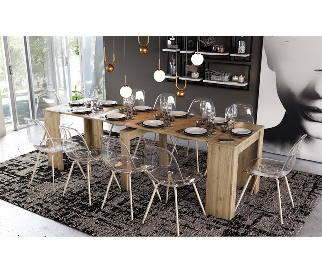 Mesa consola extensible BERTA Roble