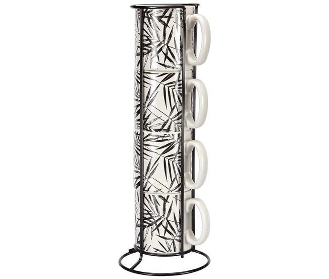 Juego de 4 Tazas Mug Negro