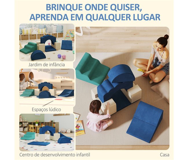 Bloques de Espuma Terciopelo AIYAPLAY Amarillo