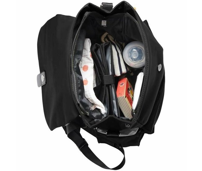 Bolso Cambiador de Pañales Negro