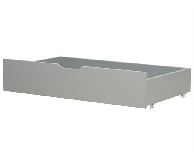Beliani Conjunto de 2 cajones de cama Madera de pino RUMILLY Gris