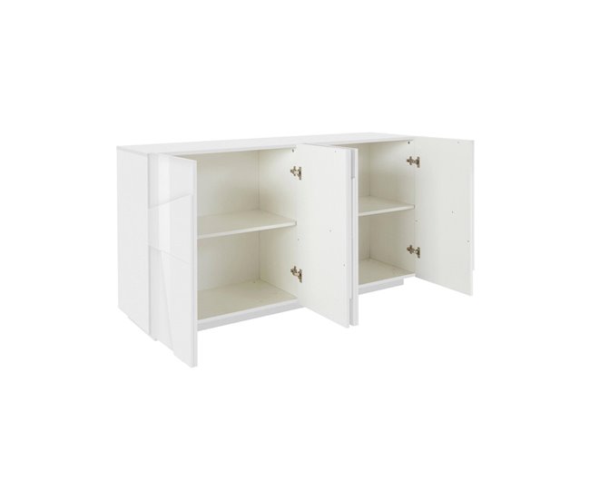 Aparador efecto madera 162 Blanco Brillo