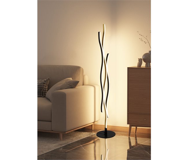 Lámpara de pie AKARI marca HANDEX 140cm Negro