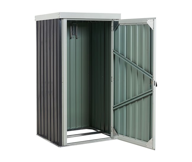 Beliani Cobertizo de jardín UMBRIA Grafito