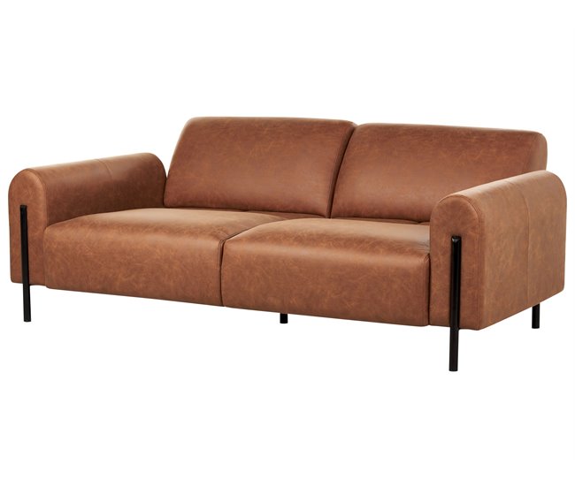 Beliani Conjunto de sofás ASKIM Dorado