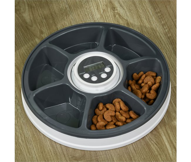 Alimentador Automático ABS, PS PawHut Blanco