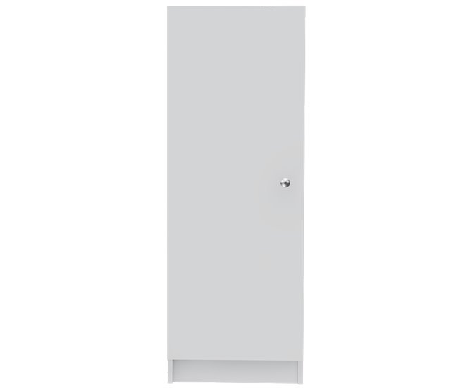 Aparador Belleria, Estilo Minimalista con 4 Estantes Blanco