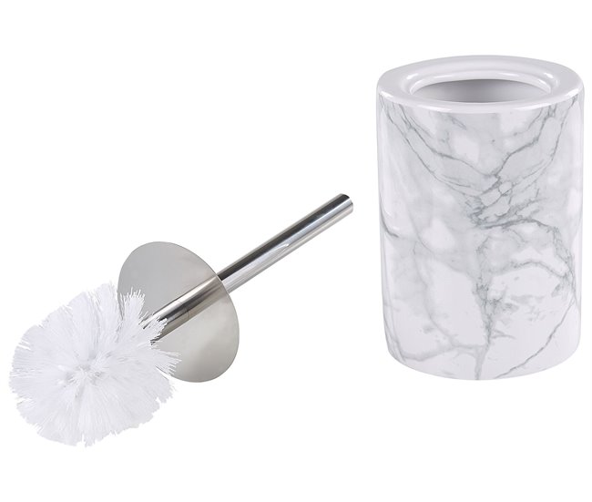 Beliani Conjunto de accesorios de baño ARAUCO Blanco