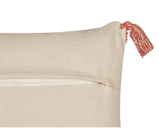 Beliani Cojín decorativo HICKORY Beige