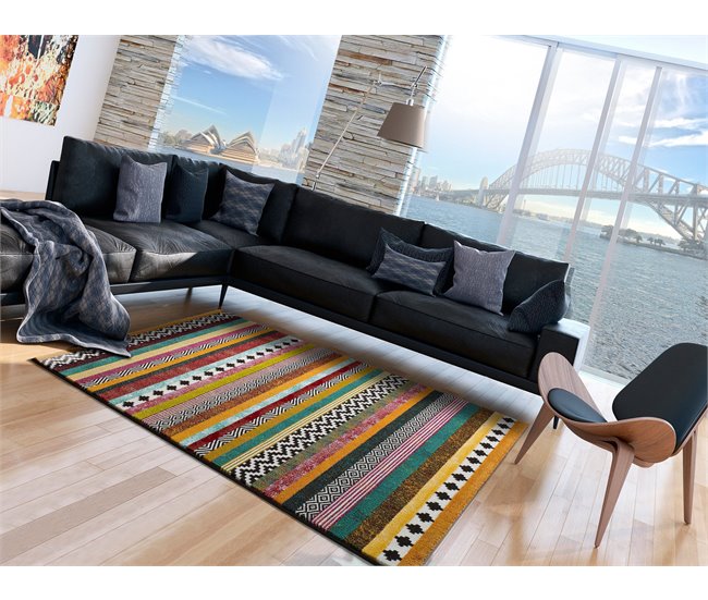 Alfombra geométrica MOAR - ATTICGO 120x170 Multicolor