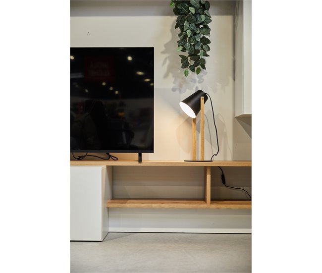 Compacto TV ARY 225cm blanco y roble Blanco/ Madera